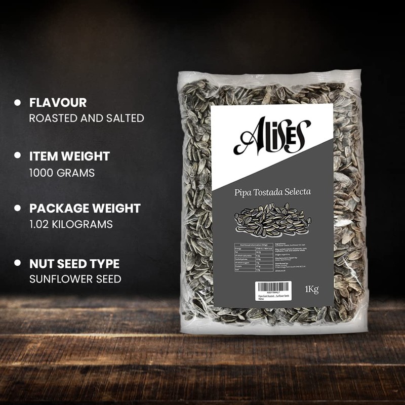 Alises- Pipas Giant Roasted and Salted - Spanish Snack -