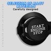 Adunsiaoto Car Outlet Engine Push Start Stop Button Cover, Car