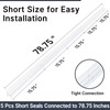AmazerBath Side Seal Strip Shower Installation Kit for Shower Door