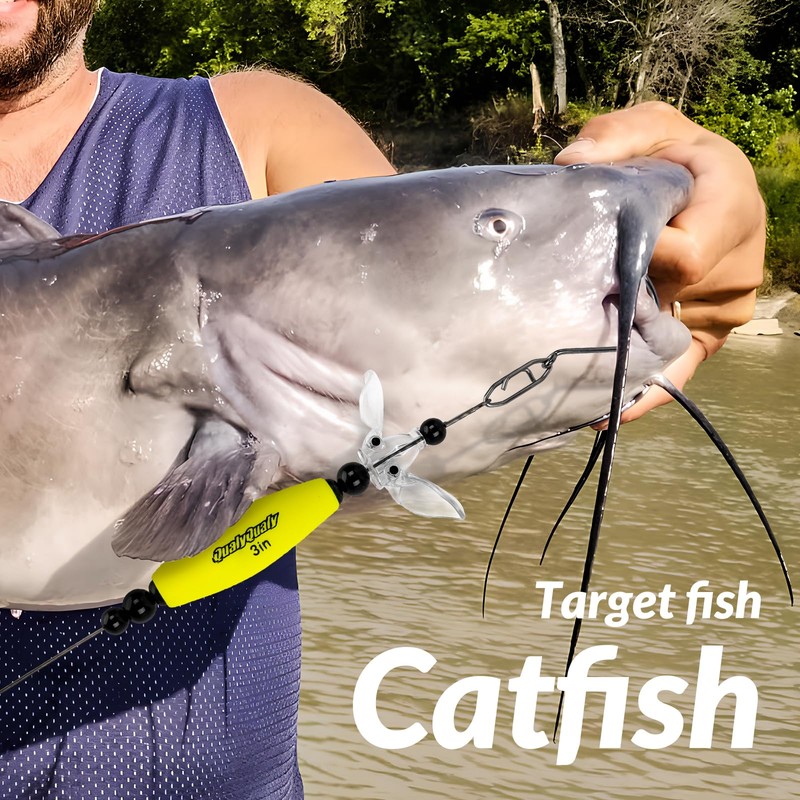 QualyQualy Catfish Float Rigs with Propeller, Fishing Bobbers Santee Rig