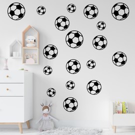 22 Pc's Football Wall Stickers, Football Stickers for Boys Room Wall Art Stickers for Boys Bedroom Nursery Decoration