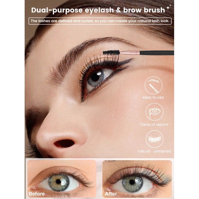 Set Brochas Y Esponjas De Maquillaje Con Cosmetiquera Negro