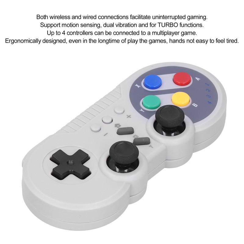 Gamepad Wireless Controller Game Joystick Double Shock for TURBO Motion