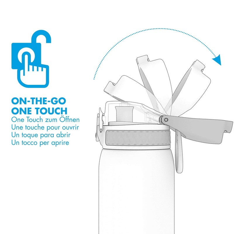Ion8 Leak Proof 1 litre Sports Stainless Steel Water Bottle,