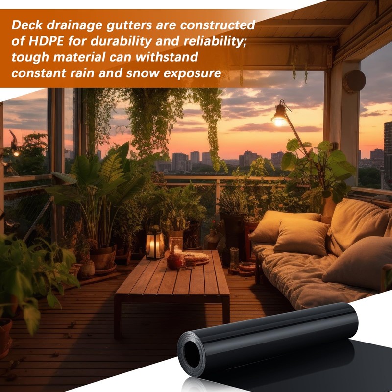 Pangda 4 Rolls 16 ft x 19.69 Inches Black Under