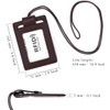 HAWEE Men's ID Card Holder, Card Case, Name Holder, Zipper,