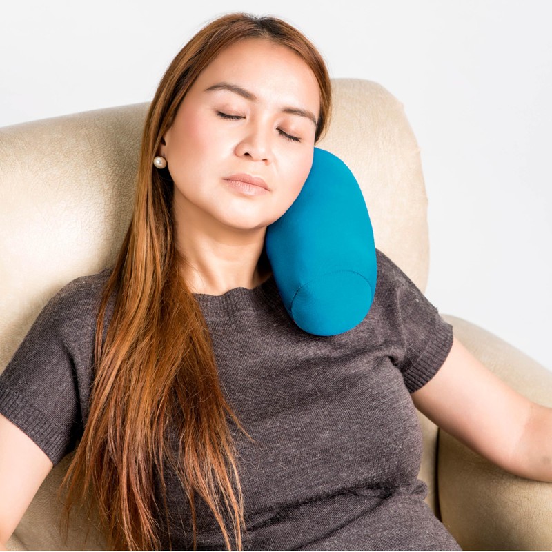Travel Fanatics Mini Microbead Pillow – 3.5"x8" Small Neck Pillow