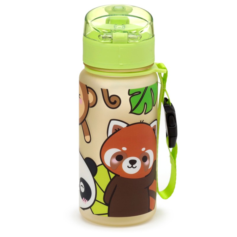 Puckator BOT212 Adoramals Wild Pop Top 350ml Shatterproof Reusable Children's
