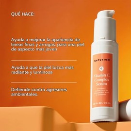 Suero facial con complejo de vitamina C, tratamiento facial antienvejecimiento con ácido hialurónico y vitamina E, 1 oz