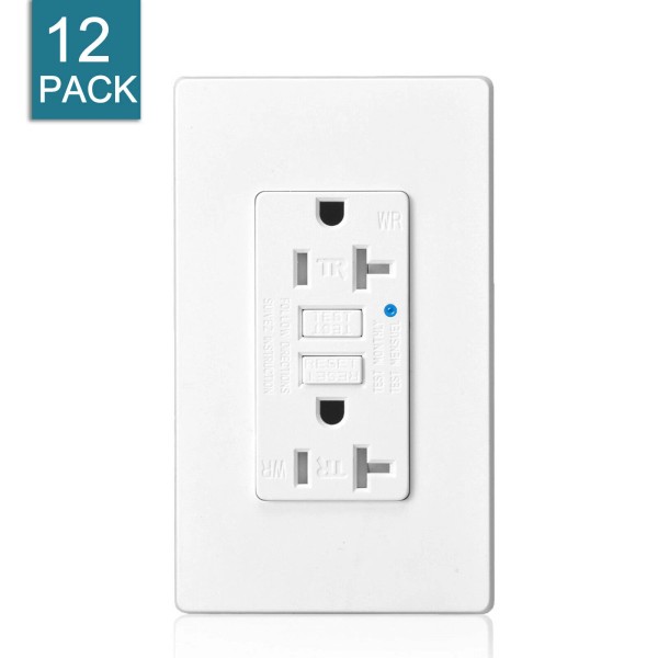 tonerma-39 20 Amp GFCI Outlet Electrical Receptacles Tamper Resistant WR
