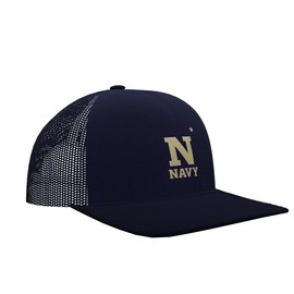 Sport Your Gear Navy Midshipmen Prime Mid Profile Adjustable Snap Back Trucker Baseball Hat Cap