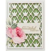 Spellbinders Floral Trellis Card Creator Die, Metal, Brown