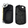 3 Buttons Flip Auto Key Case Fob Styling Shell Cover