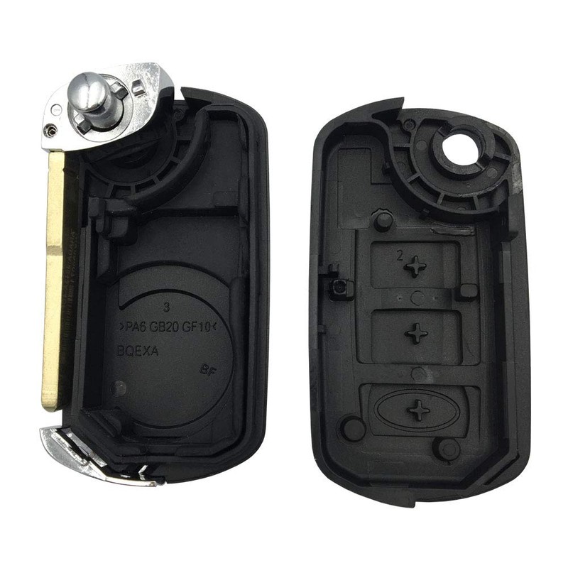 3 Buttons Flip Auto Key Case Fob Styling Shell Cover