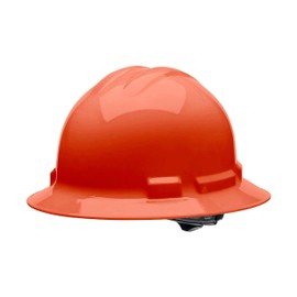 Malta Dynamics Full Brim Hard Hat – Construction and Safety Hard Hats for Men and Women, 4 Pt. Ratchet System, OSHA & ANSI Compliant, Made in The USA (Orange, 2 Pack)