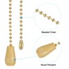 PATIKIL 1M 3.3ft Ceiling Fan Pull Chain, 2 Pcs Beaded