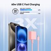 Riofxqin i Phone Fast Charger, 2Pack 60W 10FT Long USB