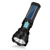 VOETIR Led Solar Flashlight, 1500 Lumens Led Solar Handheld Rechargeable