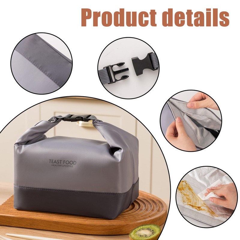 EDLMKM Insulated Lunch Bag for Adults, Office Gym Commute Lunch