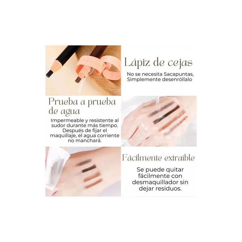Cuidado Facial Lapiz Cera Ceja Diseño Delineado Microblading