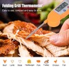 Termómetro plegable para alimentos, termómetro electrónico de lectura instantánea, termómetro