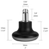 Bell Glides Replacement Office Chair Feet Swivel Caster Wheels to