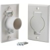 Hayden Central Vacuum Inlet-WHITE-Round Door Central Vacuum - High Quality!
