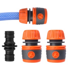 Hose Coupling Set of 3 13 mm Hose Connector with Coupling Quick Connector for Garden Hoses Hose Coupling for Hose Extension Hose Connection 1/2 Inch for Garden Tap