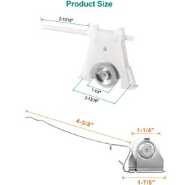 Sliding Screen Door Rollers Assembly for Andersen #1997063 & #1997310 (1991 to Present) Screen Door Rollers Replacement (Upper 2 Pack+ Lower 2 Pack)