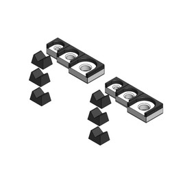 3D Tool Trays MagAttach Ratchet Organizer Kit (3 Piece Set (2-Pack), White/Black)