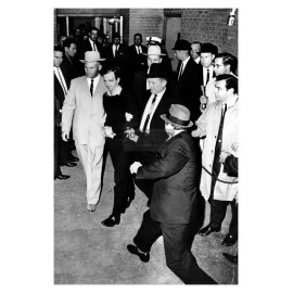 JACK RUBY PREPARES TO SHOOT LEE HARVEY OSWALD 11/24/63 JFK ASSASSIN 4X6 PHOTO
