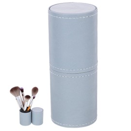 FOMIYES Makeup Brush Holder Garbage Can Small Trash Can Makeup Tool Storage Case Desk Organizers and Storage Eyeliner Organizer Makeup Brush Cup Travel Jewelry Makeup Brush Case Pu