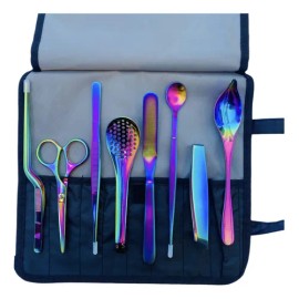 Kit 8 Utensilios Emplatado Montaje Chef Profesional +estuche
