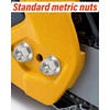 Pack of 10 Flange Nuts M10, Jeboler M10 Nuts Stainless