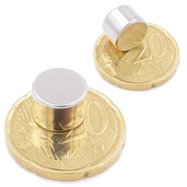 Brudazon 25 Mini Disc Magnets 10 x 7 mm N52 Strongest Level Neodymium Magnets Ultra Strong Power Magnet for Model Making, Photo, Whiteboard, Notice Board, Fridge, Crafts, Magnetic Disc Extra Strong