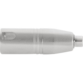 Pronomic AD-CFXM Adaptor - RCA Female to XLR Male - Ready Wired and Ready to Use - Robust Construction - Die-Cast Metal Housing