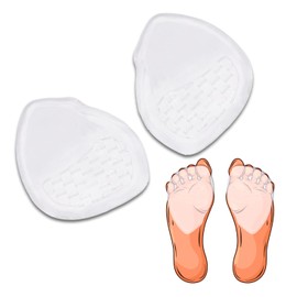 2 Stück Mittelfußpolster für Vorfuß aus weichem Silikongel für Schuhe, lindert Schmerzen in Absätzen und unbequemen Schuhen, Gel-Einlegesohlen für Metatarsalgie