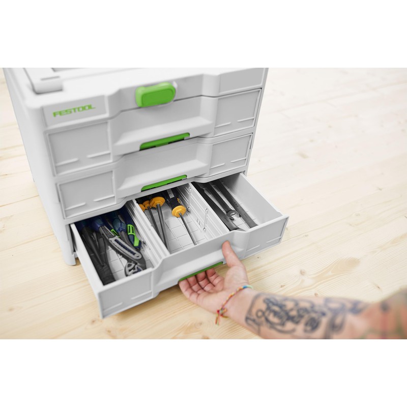 Festool Sortainer³ SYS3-SORT/3 M 337 (with dividers)