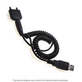 Coiled Power Hot Sync and Charge USB Data Cable w/Tip Exchange for The O2 XDA II Mini - Gomadic Brand