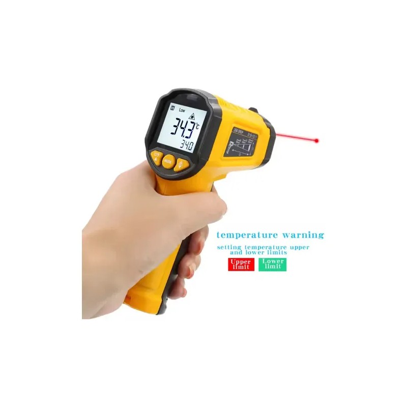 Termómetro Digital Industrial Infrarojo Laser. (-50 -600 C)