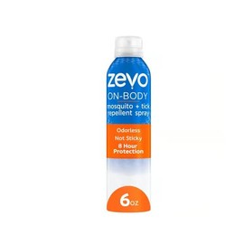 Zevo On-Body Aerosol Spray Insect Repellent Liquid for Mosquitoes/Ticks 6 oz (1 Bottle)