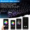 ATOKEE 16W Twinkle 450pcs Starlight Headliner Kit, 0.03in*9.8ft Fiber Optic
