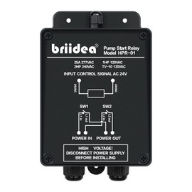 Briidea Pump Start Relay Sprinkler System 1-2 HP at 120/240V