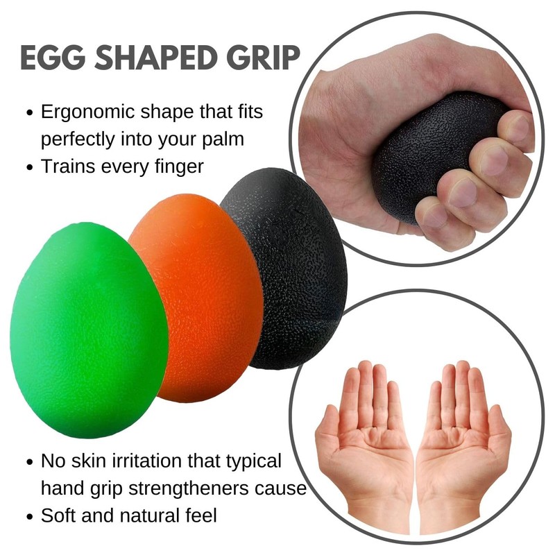 The Friendly Swede Stress Balls for Adults — 3 Squeeze