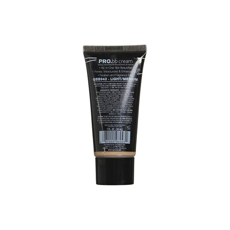 L.A. Girl HD PRO.BB Cream, Light Medium GBB943
