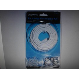 live wire 5 metre tv aerial extension kit