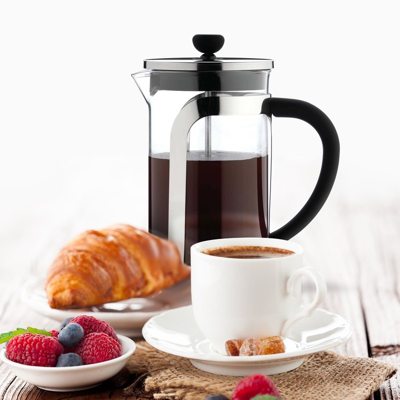 Café Olé MODE Kaffeebereiter aus Glas – 1000 ML, 8