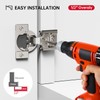MEICCIPLUS Soft Close Cabinet Hinges 2 Pack, 1/2 inch Overlay,