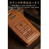 LETINGFAR Smart Key Case for Volvo Genuine Leather Key Case