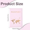 UEAVOID Pack of 2 Passport Covers, Portable Vaccination Certificate Cover,